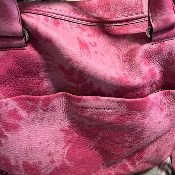As is Aimee Kestenberg overnight bag in yummy pink tie dye! - Picture 2 of 6